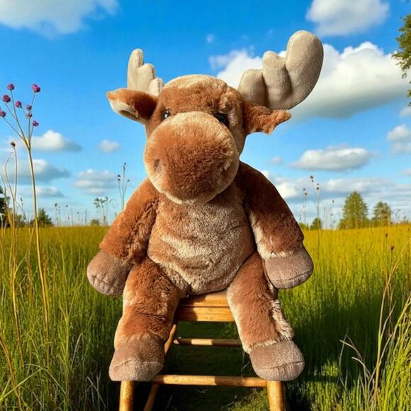 Douglas Plush Moose Stuffed Animal Nursery Antlers Cuddle Toy Nursery Shower 11" - Picture 14 of 14